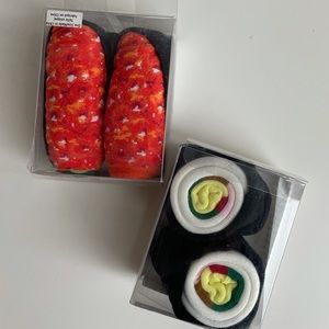 2 NWT Sushi Sock Pairs